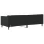 Preview: Tagesbett Schwarz 80x200 cm Stoff