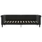 Preview: Tagesbett Schwarz 80x200 cm Samt