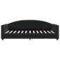 Preview: Tagesbett Schwarz 100x200 cm Samt
