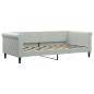 Preview: Tagesbett Hellgrau 90x190 cm Samt