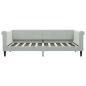 Preview: Tagesbett Hellgrau 90x190 cm Samt