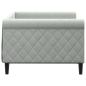 Preview: Tagesbett Hellgrau 90x190 cm Samt
