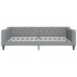 Preview: Tagesbett Hellgrau 100x200 cm Stoff