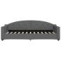 Preview: Tagesbett Dunkelgrau 80x200 cm Stoff