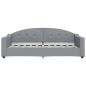 Preview: Tagesbett Hellgrau 90x190 cm Stoff