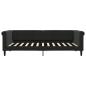 Preview: Tagesbett Schwarz 90x200 cm Samt