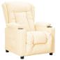 Preview: ARDEBO.de - Relaxsessel Creme Kunstleder
