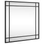 Preview: Wandspiegel Schwarz 50x50 cm Quadratisch Eisen