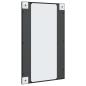 Preview: Wandspiegel Schwarz 50x80 cm Rechteckig Eisen