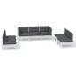 Preview: 7-tlg. Garten-Lounge-Set mit Kissen Kiefer Massivholz
