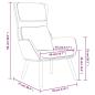 Preview: Relaxsessel mit Hocker Rosa Samt