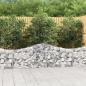 Preview: ARDEBO.de - Gabionen mit Hochbogen 4 Stk. 200x30x60/80 cm Verzinktes Eisen