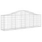 Preview: Gabionen mit Hochbogen 4 Stk. 200x30x60/80 cm Verzinktes Eisen