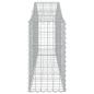 Preview: Gabionen mit Hochbogen 4 Stk. 200x30x60/80 cm Verzinktes Eisen