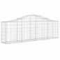 Preview: Gabionen mit Hochbogen 6 Stk. 200x30x60/80 cm Verzinktes Eisen