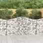 Preview: ARDEBO.de - Gabionen mit Hochbogen 12Stk. 200x30x100/120cm Verzinktes Eisen