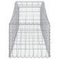 Preview: Gabionen mit Hochbogen 4 Stk. 200x50x40/60 cm Verzinktes Eisen
