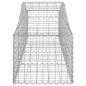 Preview: Gabionen mit Hochbogen 10 Stk. 200x50x40/60 cm Verzinktes Eisen