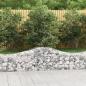 Preview: ARDEBO.de - Gabionen mit Hochbogen 12 Stk. 200x50x40/60 cm Verzinktes Eisen