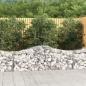 Preview: ARDEBO.de - Gabionen mit Hochbogen 5 Stk. 200x50x60/80 cm Verzinktes Eisen