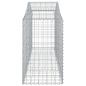 Preview: Gabionen mit Hochbogen 5 Stk. 200x50x80/100 cm Verzinktes Eisen