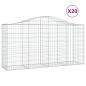 Preview: Gabionen mit Hochbogen 20 Stk 200x50x100/120cm Verzinktes Eisen