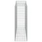 Preview: Gabionen mit Hochbogen 20Stk. 200x50x140/160cm Verzinktes Eisen