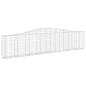 Preview: Gabionen mit Hochbogen 5 Stk. 400x30x80/100cm Verzinktes Eisen