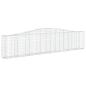 Preview: Gabionen mit Hochbogen 20 Stk. 400x30x80/100cm Verzinktes Eisen