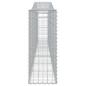 Preview: Gabionen mit Hochbogen 20 Stk. 400x30x80/100cm Verzinktes Eisen
