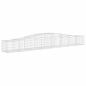 Preview: Gabionen mit Hochbogen 9 Stk. 400x50x40/60cm Verzinktes Eisen