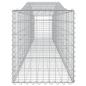 Preview: Gabionen mit Hochbogen 15 Stk. 400x50x60/80cm Verzinktes Eisen