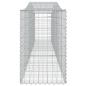 Preview: Gabionen mit Hochbogen 4 Stk. 400x50x80/100cm Verzinktes Eisen