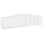 Preview: Gabionen mit Hochbogen 20 Stk. 400x50x80/100cm Verzinktes Eisen