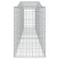 Preview: Gabionen mit Hochbogen 20 Stk. 400x50x80/100cm Verzinktes Eisen