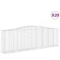 Preview: Gabionen mit Hochbogen 20 Stk 400x50x120/140cm Verzinktes Eisen