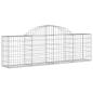 Preview: Gabionen mit Hochbogen 3 Stk. 200x30x60/80 cm Verzinktes Eisen