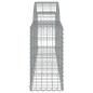 Preview: Gabionen mit Hochbogen 8 Stk. 200x30x60/80 cm Verzinktes Eisen