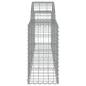 Preview: Gabionen mit Hochbogen 15 Stk. 200x30x60/80 cm Verzinktes Eisen
