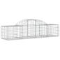 Preview: Gabionen mit Hochbogen 8 Stk. 200x50x40/60 cm Verzinktes Eisen