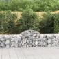 Preview: ARDEBO.de - Gabionen mit Hochbogen 4 Stk. 200x50x60/80 cm Verzinktes Eisen