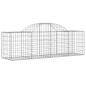 Preview: Gabionen mit Hochbogen 4 Stk. 200x50x60/80 cm Verzinktes Eisen