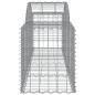 Preview: Gabionen mit Hochbogen 4 Stk. 200x50x60/80 cm Verzinktes Eisen