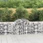 Preview: ARDEBO.de - Gabionen mit Hochbogen 14 Stk. 200x50x80/100cm Verzinktes Eisen
