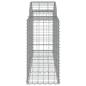 Preview: Gabionen mit Hochbogen 14 Stk. 200x50x80/100cm Verzinktes Eisen