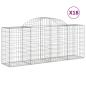 Preview: Gabionen mit Hochbogen 18 Stk. 200x50x80/100cm Verzinktes Eisen