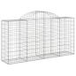 Preview: Gabionen mit Hochbogen 14 Stk 200x50x100/120cm Verzinktes Eisen
