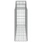 Preview: Gabionen mit Hochbogen 50 Stk 200x50x100/120cm Verzinktes Eisen