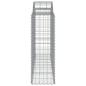 Preview: Gabionen mit Hochbogen 14Stk. 200x50x120/140cm Verzinktes Eisen