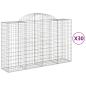 Preview: Gabionen mit Hochbogen 30Stk. 200x50x120/140cm Verzinktes Eisen